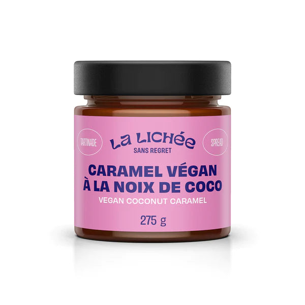 Caramel Vegan à la Noix de Coco, une friandise sans culpabilité à base de lait de coco, parfait pour les gourmands vegan.