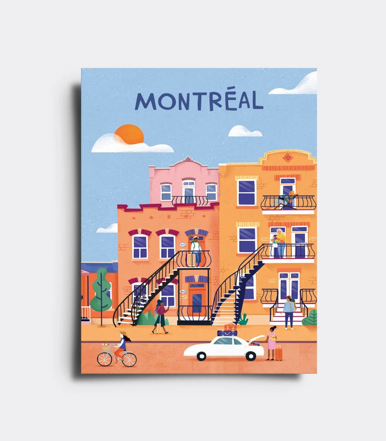 Affiche Montréal voyageurs