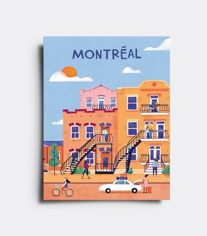 Affiche Montréal voyageurs